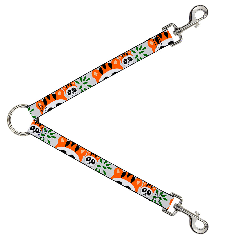 Dog Leash Splitter - Panda w/Tiger Hat Dog Leash Splitters Buckle-Down   