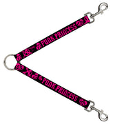Dog Leash Splitter - Punk Princess Black/Fuchsia Dog Leash Splitters Buckle-Down   