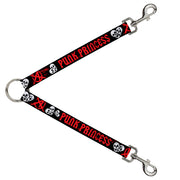 Dog Leash Splitter - Punk Princess Black/Red/White Dog Leash Splitters Buckle-Down   