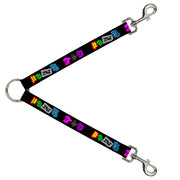 Dog Leash Splitter - Punk You Black/Full Color Dog Leash Splitters Buckle-Down   