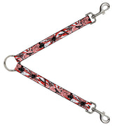Dog Leash Splitter - Rising Sun White/Red Dog Leash Splitters Buckle-Down   