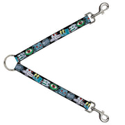 Dog Leash Splitter - Robots C/U Black Dog Leash Splitters Buckle-Down   