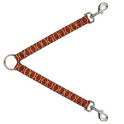 Dog Leash Splitter - Rings Camo Burnt Orange/Yellow Dog Leash Splitters Buckle-Down   