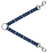 Dog Leash Splitter - Rings Turquoise/White/Fuchsia Dog Leash Splitters Buckle-Down   