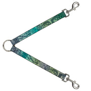 Dog Leash Splitter - Retro Monster Aqua Dog Leash Splitters Buckle-Down   
