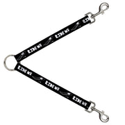 Dog Leash Splitter - RIDE ME Surfboard Black/White Dog Leash Splitters Buckle-Down   