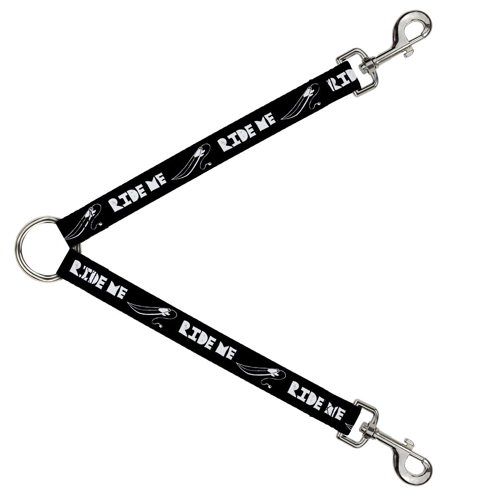 Dog Leash Splitter - RIDE ME Surfboard Black/White Dog Leash Splitters Buckle-Down   