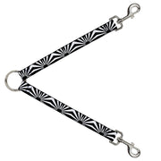 Dog Leash Splitter - Rising Sun White/Black Dog Leash Splitters Buckle-Down   