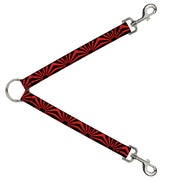 Dog Leash Splitter - Rising Sun Red/Black Dog Leash Splitters Buckle-Down   