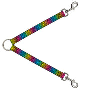 Dog Leash Splitter - Zebra Rainbow Ombre Dog Leash Splitters Buckle-Down   