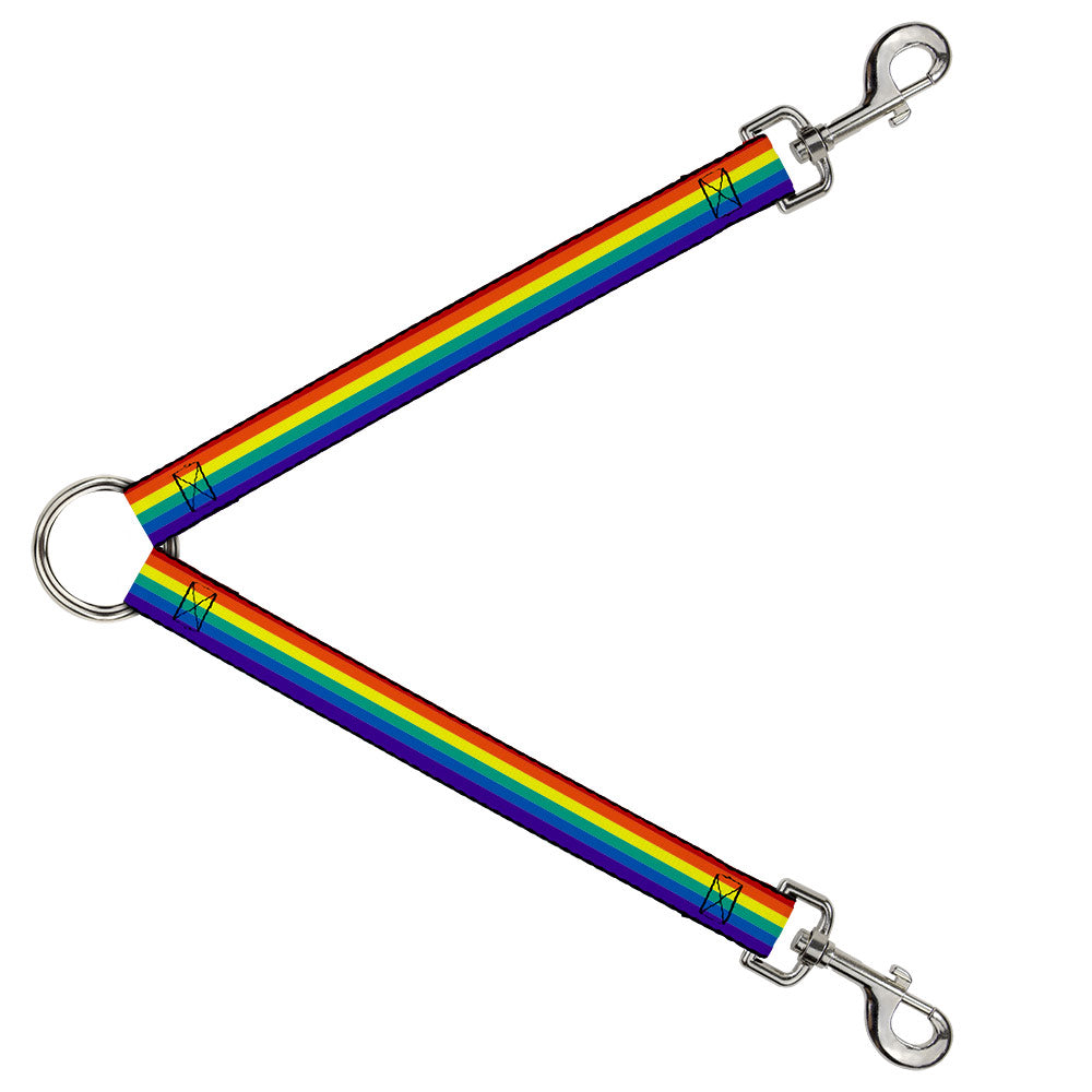 Dog Leash Splitter - Rainbow Print Dog Leash Splitters Buckle-Down   