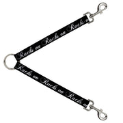 Dog Leash Splitter - RACKS ON RACKS Black/White Dog Leash Splitters Buckle-Down   