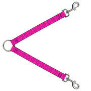 Dog Leash Splitter - Rotating Squares Pink/Purple Dog Leash Splitters Buckle-Down   