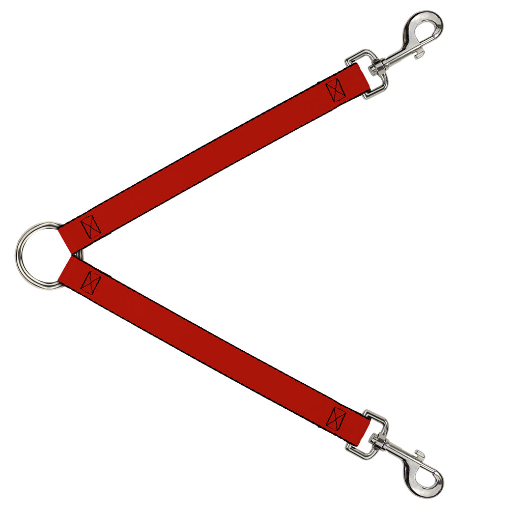 Dog Leash Splitter - Red Print Dog Leash Splitters Buckle-Down   