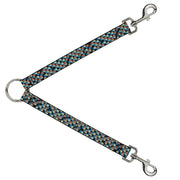 Dog Leash Splitter - Polka Dots Stacked Black/Blue/Sage/Brown Dog Leash Splitters Buckle-Down   