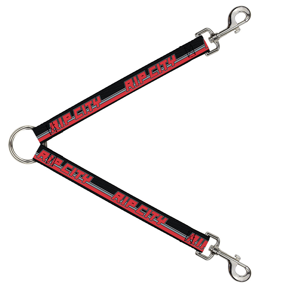 Dog Leash Splitter - RIP CITY/Stripe/Mesh Black/Gray/Red Dog Leash Splitters Buckle-Down   