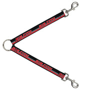 Dog Leash Splitter - RIP CITY/Stripe/Mesh Black/Gray/Red Dog Leash Splitters Buckle-Down   