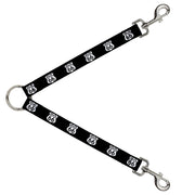 Dog Leash Splitter - ROUTE 66 Highway Sign Repeat Black/White Dog Leash Splitters Buckle-Down   