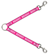 Dog Leash Splitter - RESIST Stencil Pink/White Dog Leash Splitters Buckle-Down   