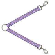 Dog Leash Splitter - Rainbows Scattered Lavender Dog Leash Splitters Buckle-Down   