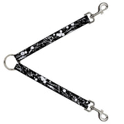 Dog Leash Splitter - Splatter Black/White Dog Leash Splitters Buckle-Down   