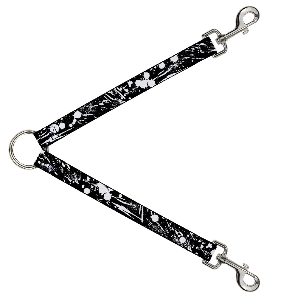 Dog Leash Splitter - Splatter Black/White Dog Leash Splitters Buckle-Down   