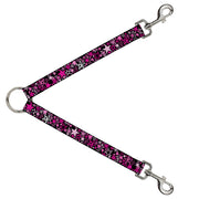 Dog Leash Splitter - Stargazer Black/Pink Dog Leash Splitters Buckle-Down   