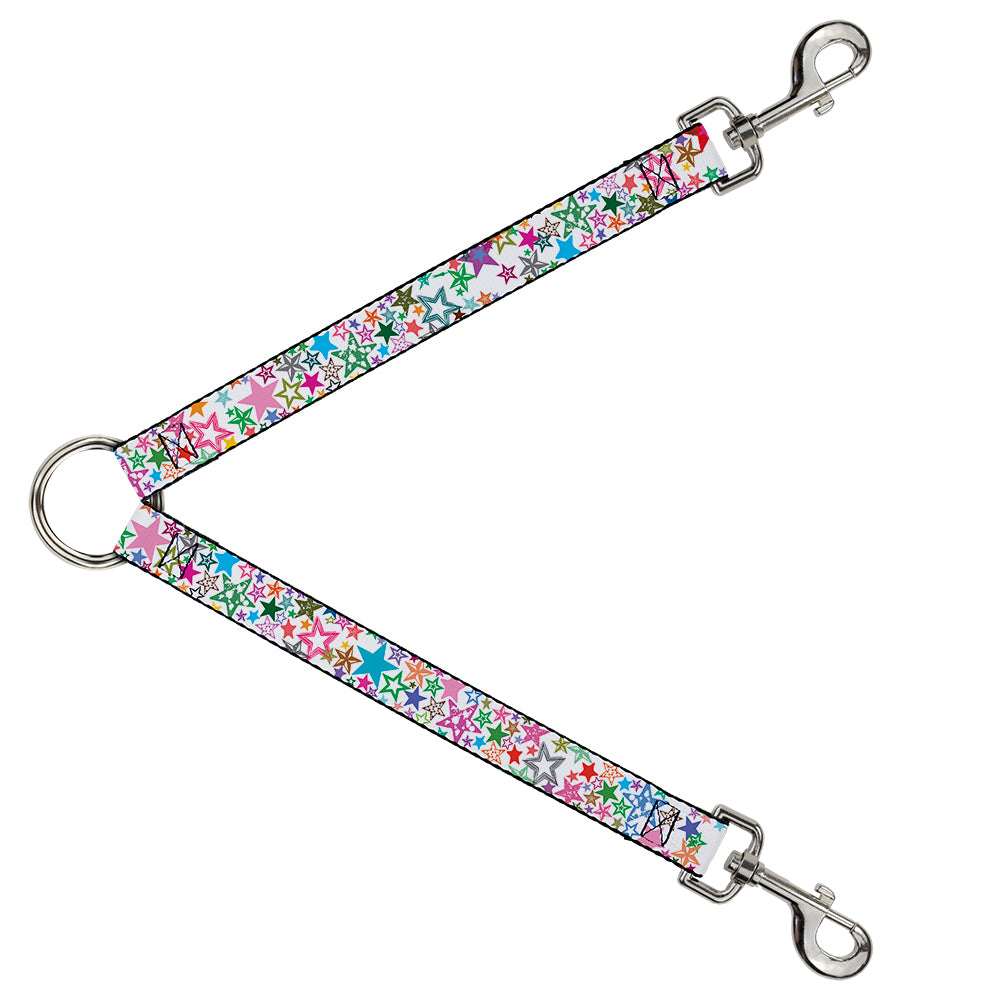 Dog Leash Splitter - Stargazer White/Multi Color Dog Leash Splitters Buckle-Down   