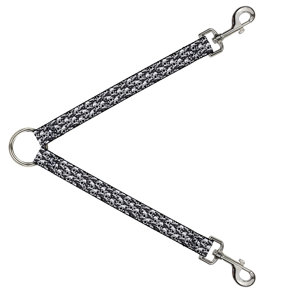 Dog Leash Splitter - Skull Yard Black/White Dog Leash Splitters Buckle-Down   
