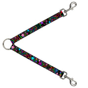 Dog Leash Splitter - Stargazer Black/Multi Color Dog Leash Splitters Buckle-Down   