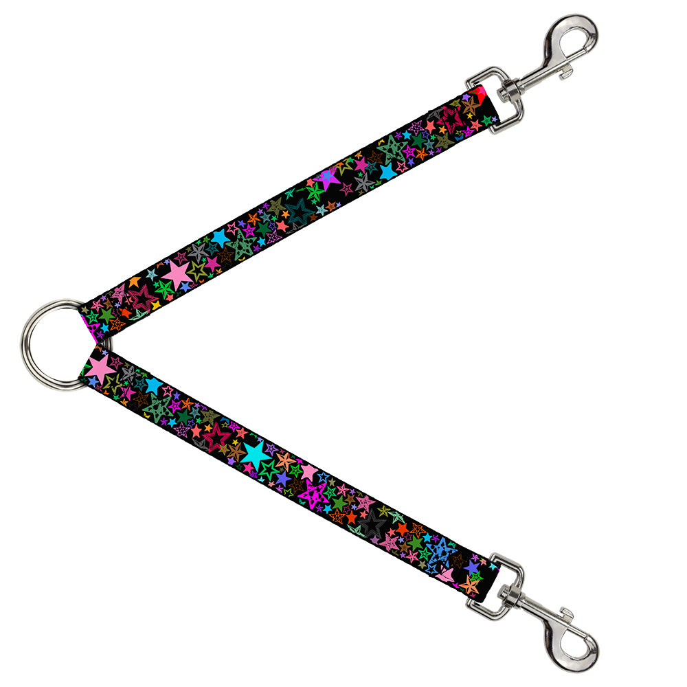 Dog Leash Splitter - Stargazer Black/Multi Color Dog Leash Splitters Buckle-Down   