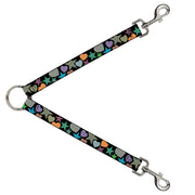 Dog Leash Splitter - Stars-In Hearts-In Stars Black/Multi Dog Leash Splitters Buckle-Down   