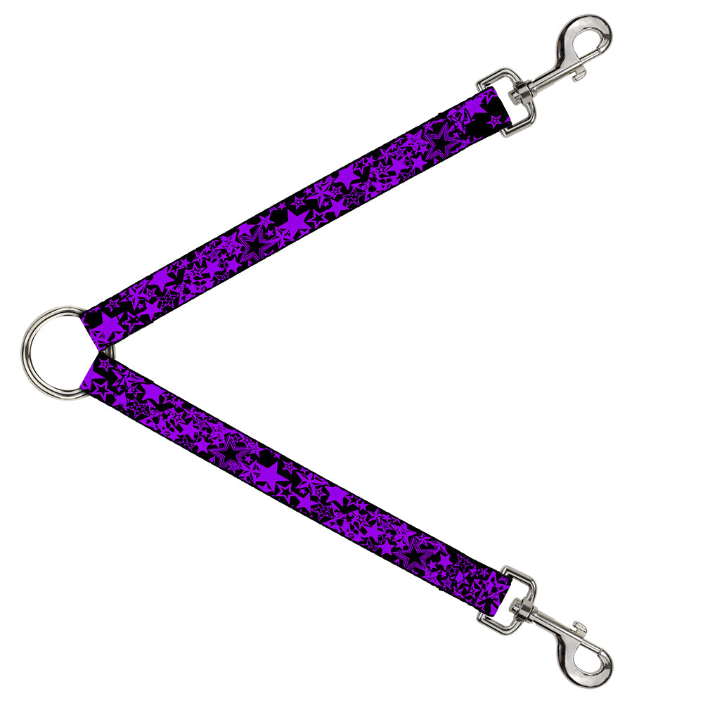 Dog Leash Splitter - Stargazer Black/Purple Dog Leash Splitters Buckle-Down   