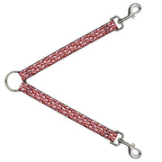 Dog Leash Splitter - Skull Yard Red/White Dog Leash Splitters Buckle-Down   