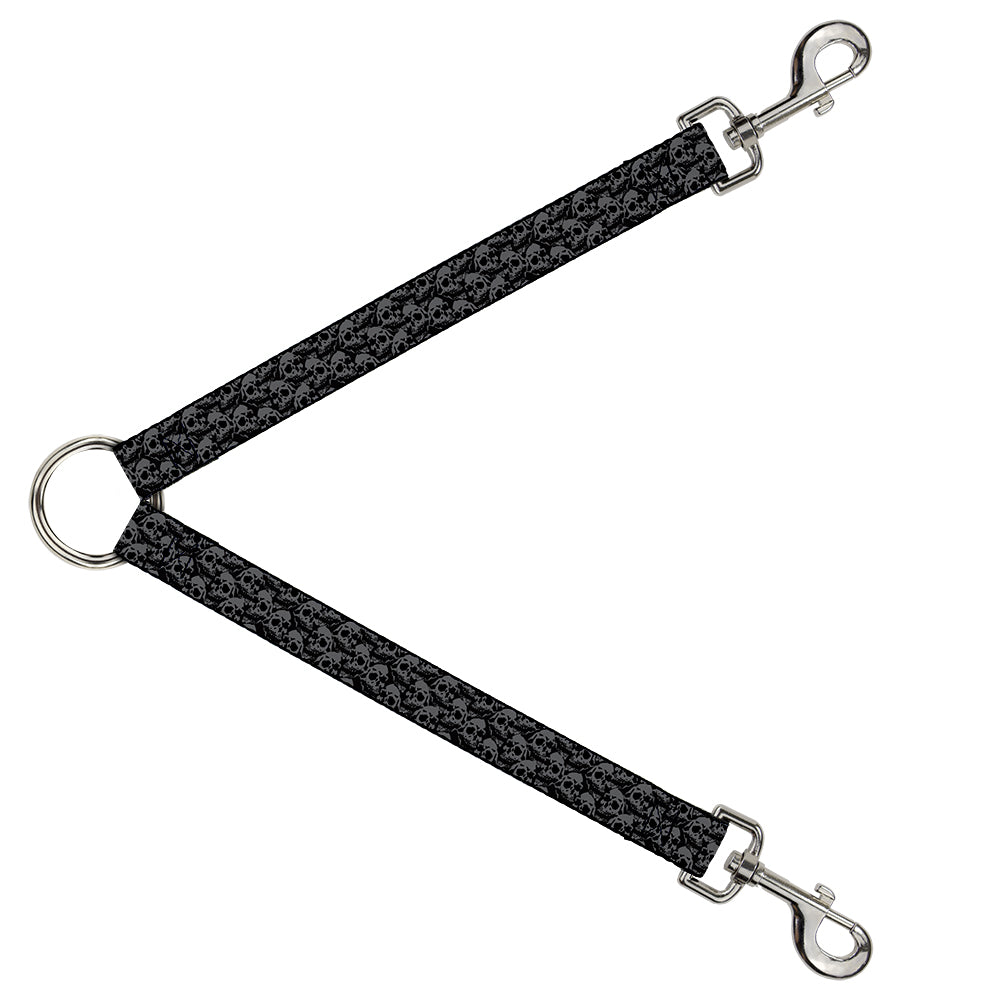 Dog Leash Splitter - Skull Yard Black/Gray Dog Leash Splitters Buckle-Down   