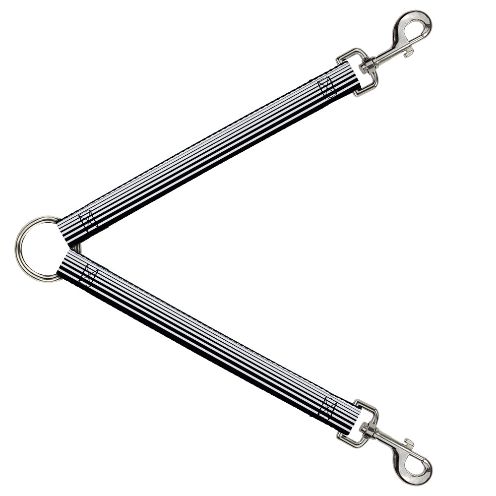 Dog Leash Splitter - Stripe Transition Black/White Dog Leash Splitters Buckle-Down   