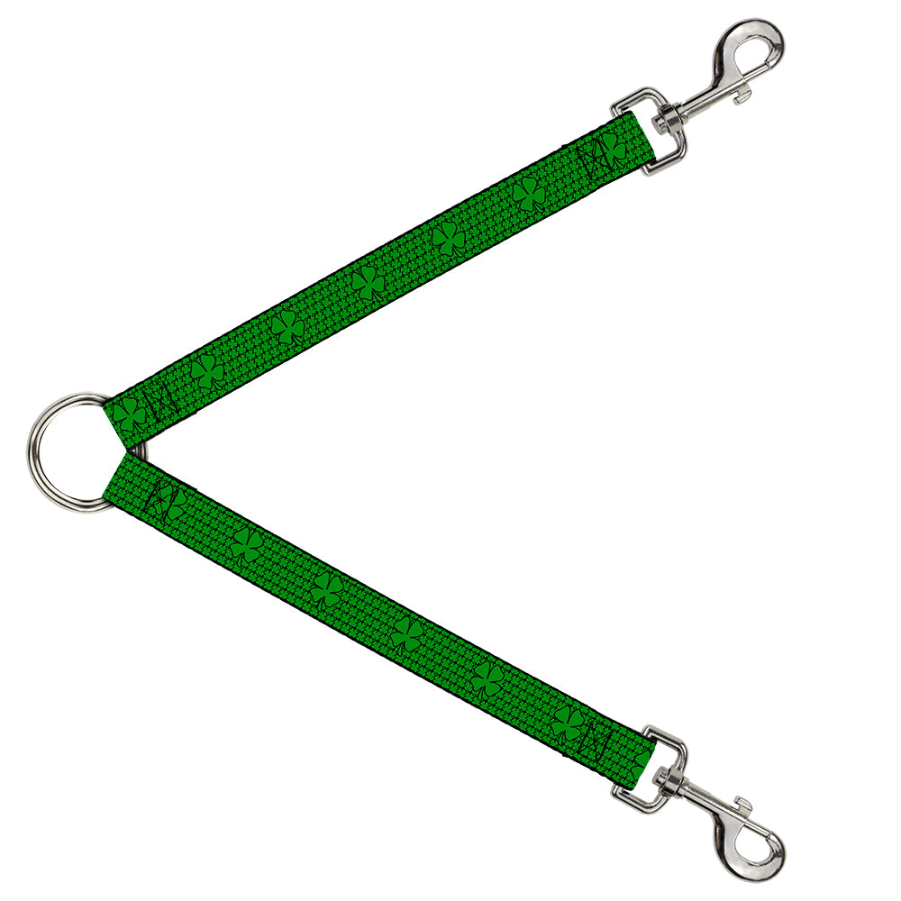 Dog Leash Splitter - St. Pat's Clovers/Green Dog Leash Splitters Buckle-Down   