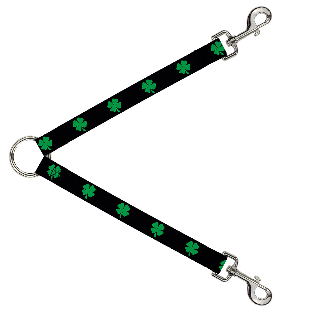 Dog Leash Splitter - St. Pat's Black/Green Dog Leash Splitters Buckle-Down   