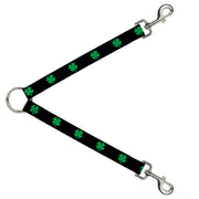 Dog Leash Splitter - St. Pat's Black/Green Dog Leash Splitters Buckle-Down   