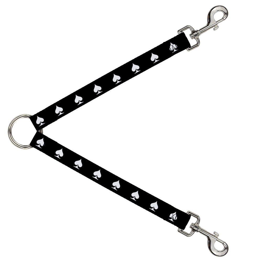 Dog Leash Splitter - Spade Black/White Dog Leash Splitters Buckle-Down   