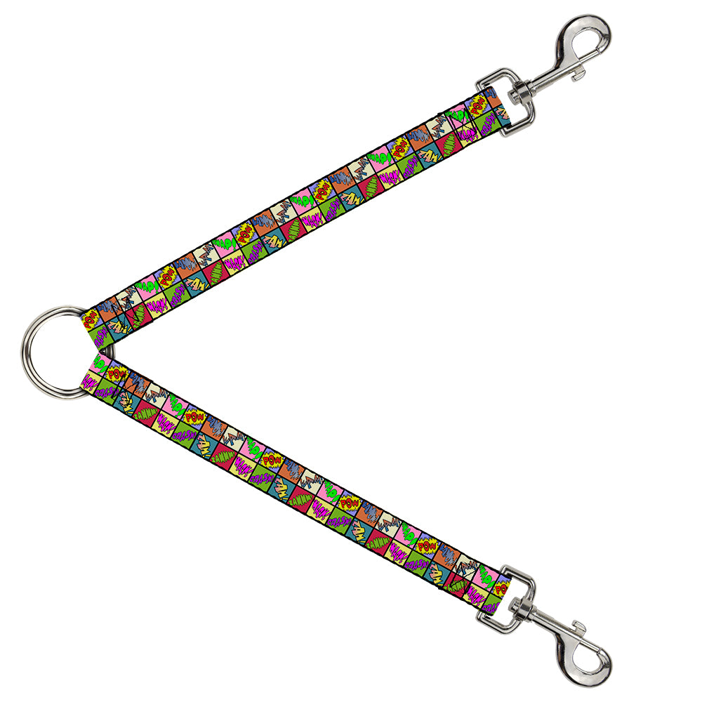 Dog Leash Splitter - Sound Effect Checkers Multi Color Dog Leash Splitters Buckle-Down   