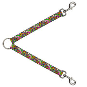 Dog Leash Splitter - Sound Effect Checkers Multi Color Dog Leash Splitters Buckle-Down   