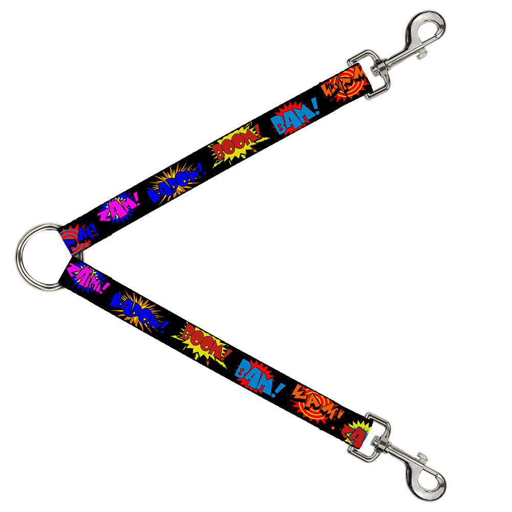 Dog Leash Splitter - Sound Effects Black/Multi Color Dog Leash Splitters Buckle-Down   