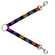 Dog Leash Splitter - Sound Effects Black/Multi Color Dog Leash Splitters Buckle-Down   