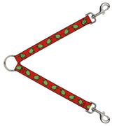 Dog Leash Splitter - Sea Turtles Red/Green Dog Leash Splitters Buckle-Down   
