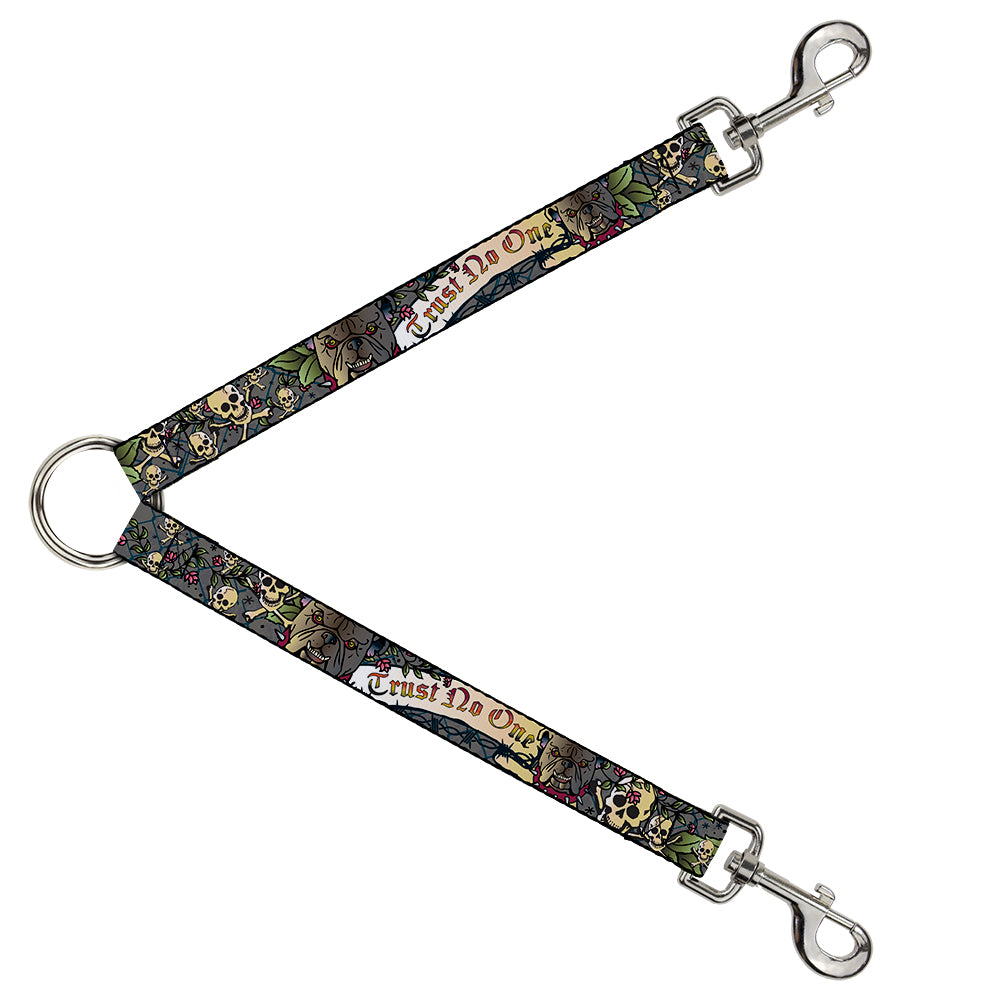 Dog Leash Splitter - Trust No One Gray Dog Leash Splitters Buckle-Down   