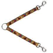 Dog Leash Splitter - Tattoo Johnny-Bird & Rose Dog Leash Splitters Tattoo Johnny   