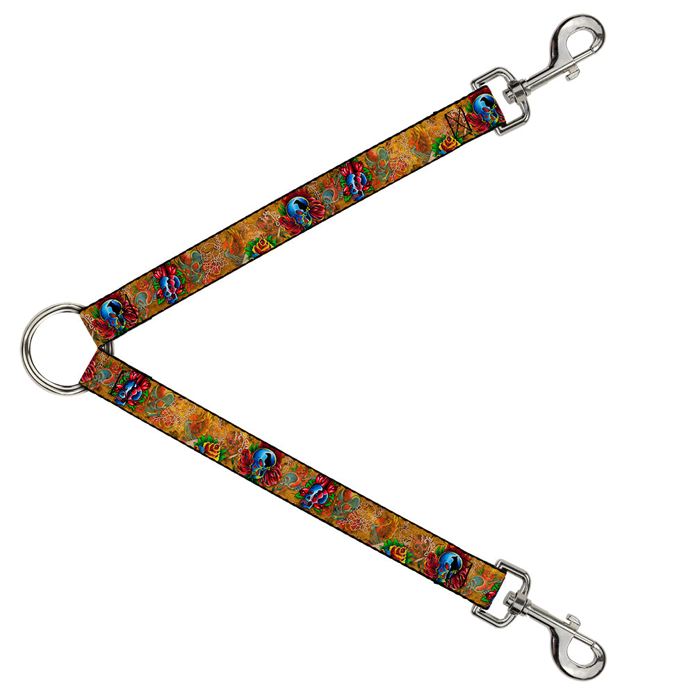 Dog Leash Splitter - Tattoo Johnny-Candles & Skulls Dog Leash Splitters Tattoo Johnny   