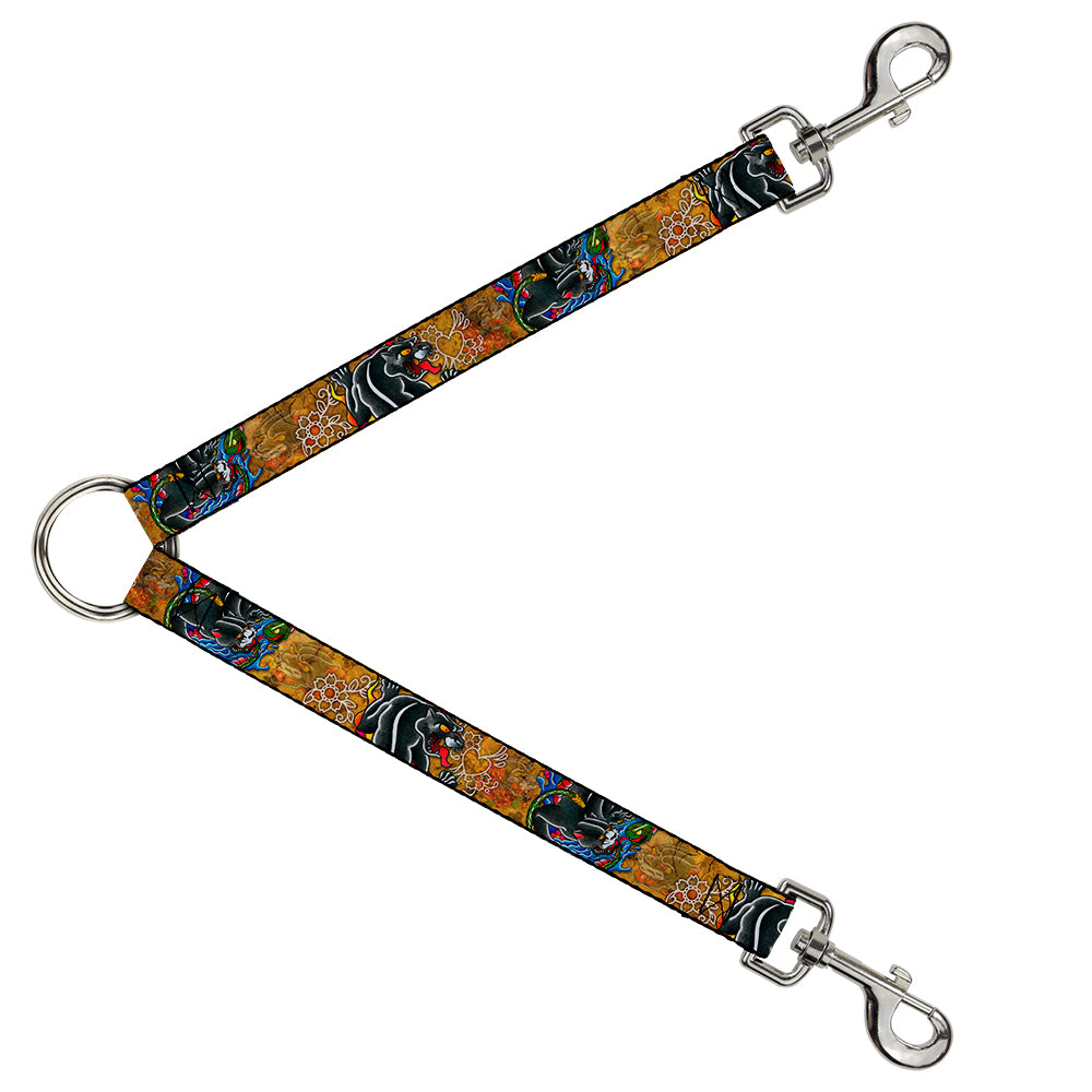 Dog Leash Splitter - Tattoo Johnny-Panther Dog Leash Splitters Tattoo Johnny   
