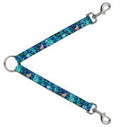 Dog Leash Splitter - Tattoo Johnny-Blue Hair Dog Leash Splitters Tattoo Johnny   